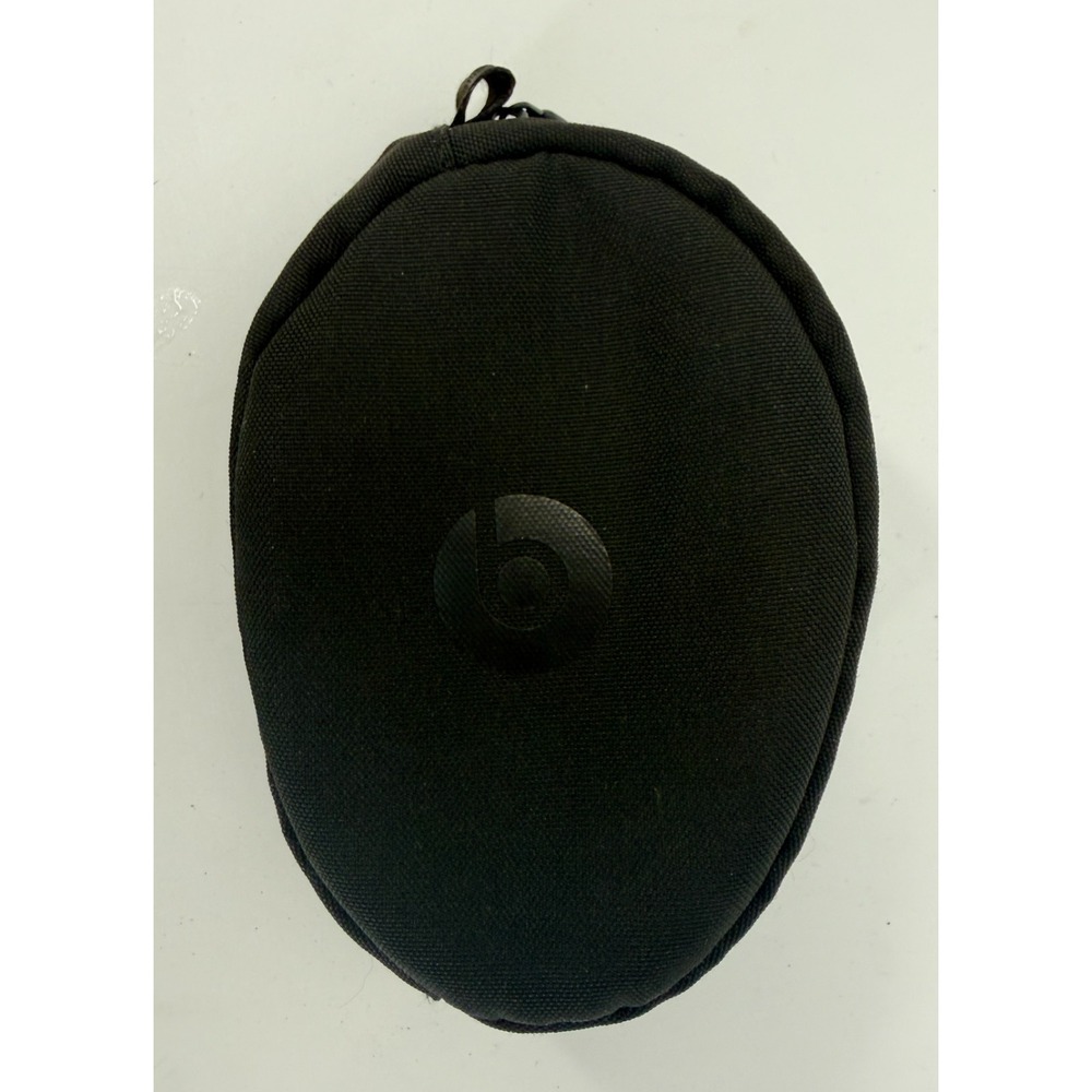 Beats Headphones Carry Case Black Soft‎ Shell Travel Zip Storage Pouch
